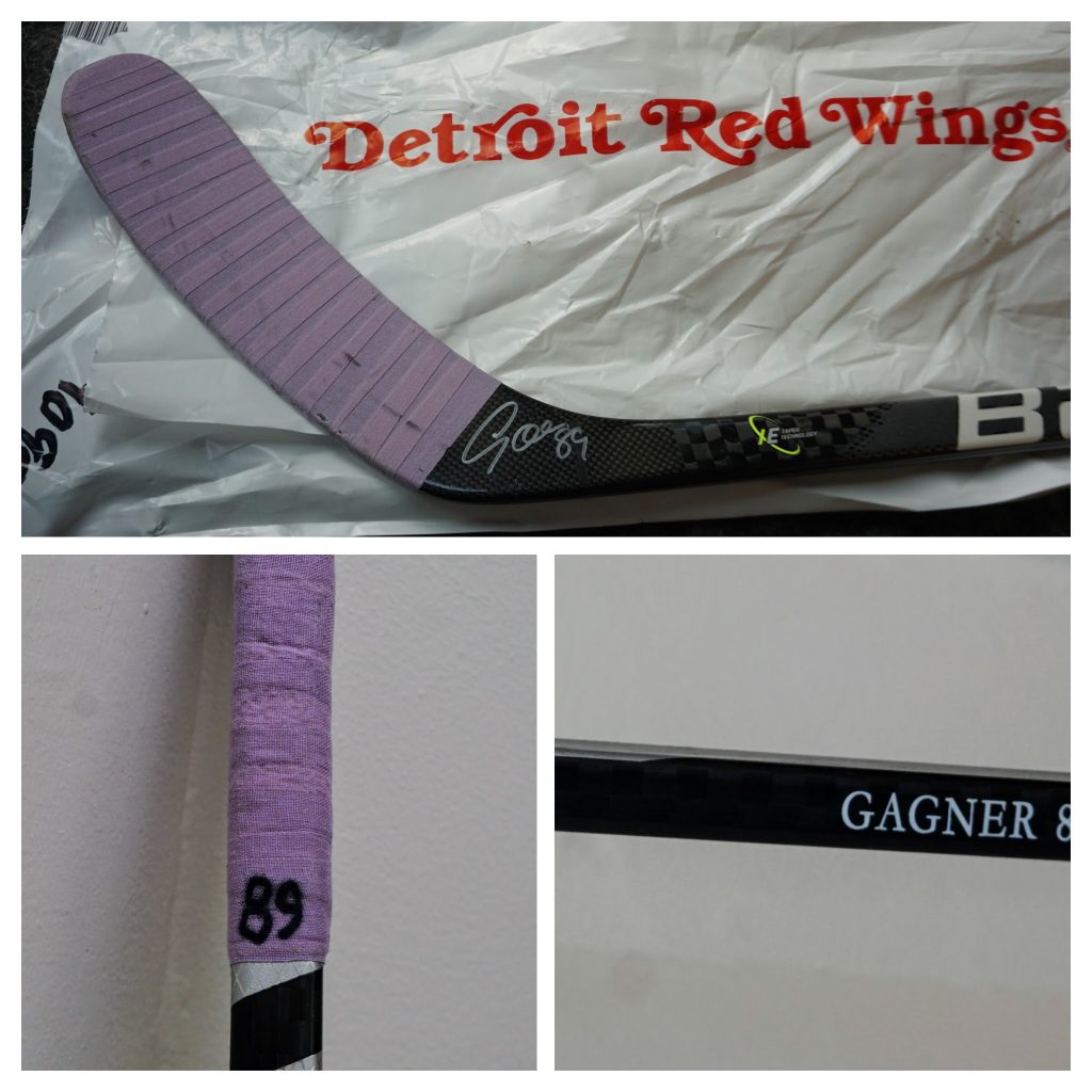 collage of hockey stick photos